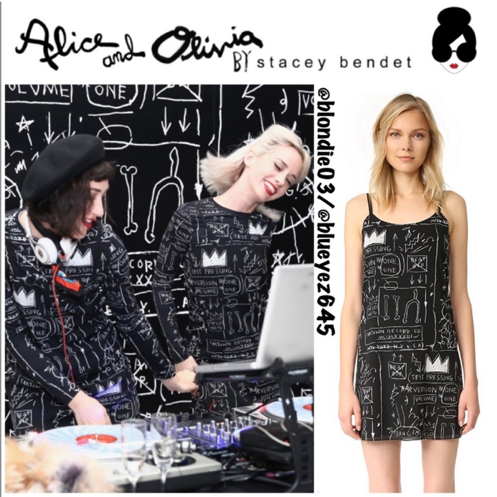 Alice + Olivia beat bop slip dress XS